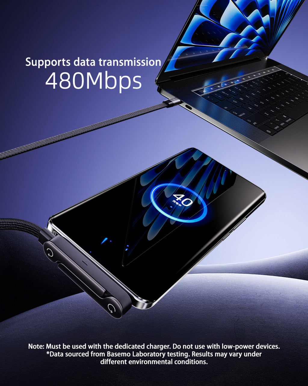KickCable | 2-in-1 Stand Charging Cable